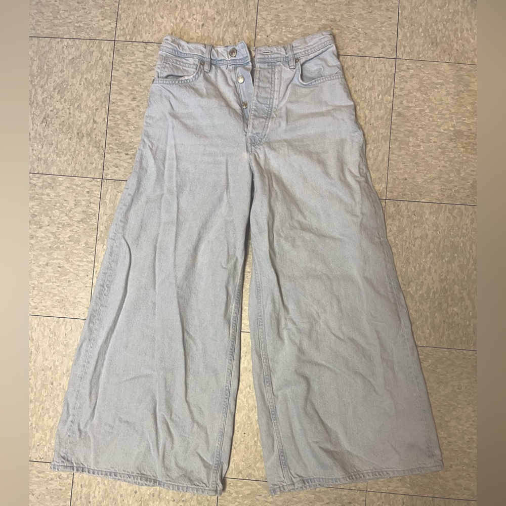 Free people Cropped Wide-Leg Jeans